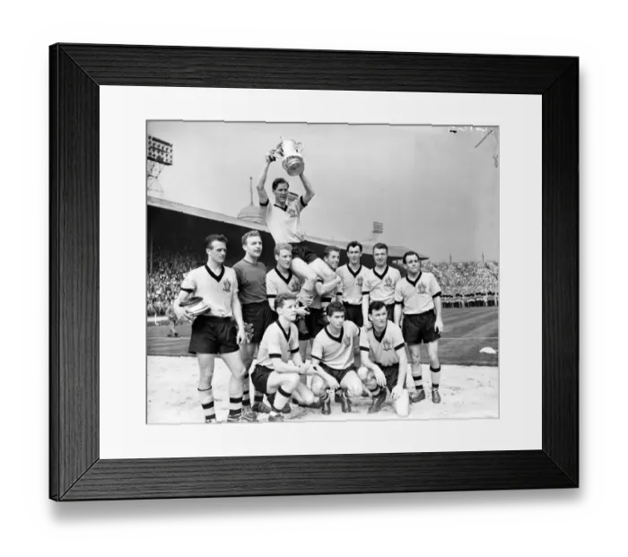 Framed Print : Wolves FA Cup Victory: Bill Slater Celebrates with Teammates Framed Print : Wolves FA Cup Victory: Bill Slater Celebrates with Teammates
