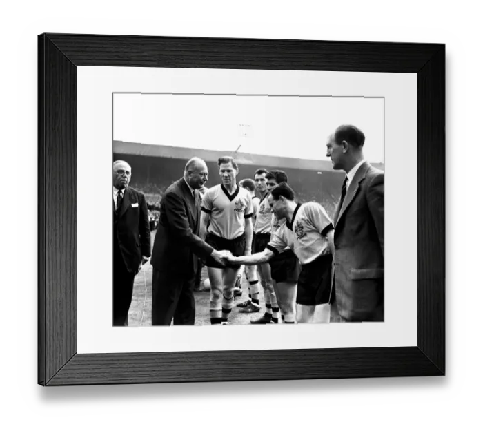 Framed Print : FA Cup Final Victory: Wolves Team Greets The Duke of Gloucester (1960) Framed Print : FA Cup Final Victory: Wolves Team Greets The Duke of Gloucester (1960)