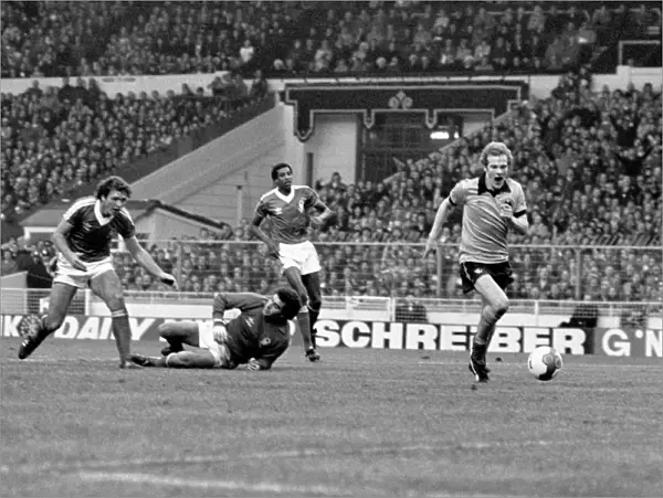 Andy Gray's Game-Changing Goal: Wolves Claim League Cup Victory Over Forest (David Needham and Peter Shilton Mix-Up)