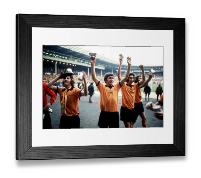Framed Print : Wolverhampton Wanderers Celebrate League Cup Victory: Powell, Richards, Palmer Hold the Trophy Framed Print : Wolverhampton Wanderers Celebrate League Cup Victory: Powell, Richards, Palmer Hold the Trophy