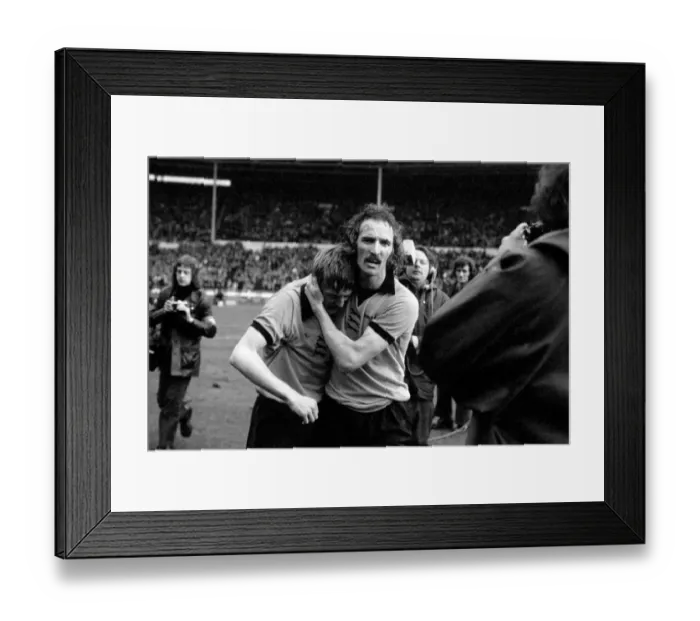 Framed Print : Wolves Derek Dougan and Derek Parkin: League Cup Victory Celebration Framed Print : Wolves Derek Dougan and Derek Parkin: League Cup Victory Celebration