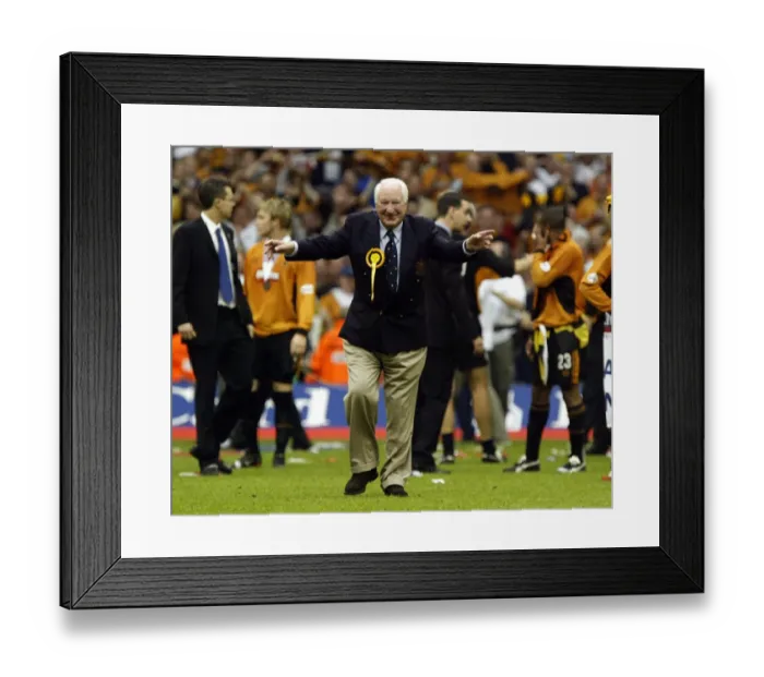 Framed Print : Sir Jack Hayward's Wolverhampton Wanderers Claim Promotion to FA Premiership with 3-0 Win over Sheffield United Framed Print : Sir Jack Hayward's Wolverhampton Wanderers Claim Promotion to FA Premiership with 3-0 Win over Sheffield United
