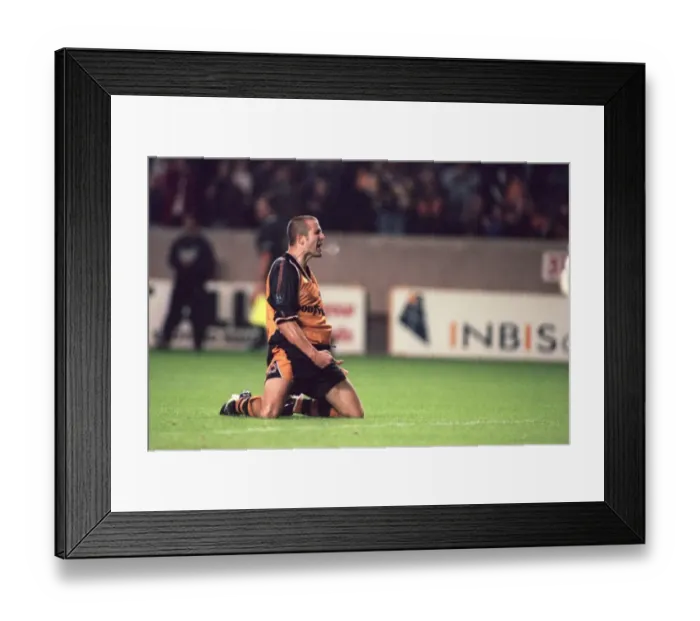 Framed Print : Steve Bull's Euphoric Goal Celebration Framed Print : Steve Bull's Euphoric Goal Celebration