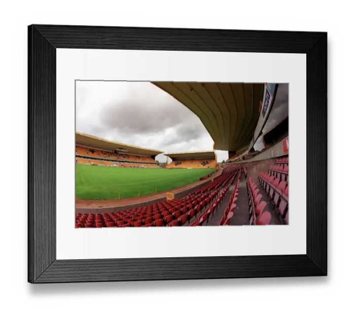 Framed Print : Molineux Stadium - View from the Lower Steve Bull Stand Framed Print : Molineux Stadium - View from the Lower Steve Bull Stand