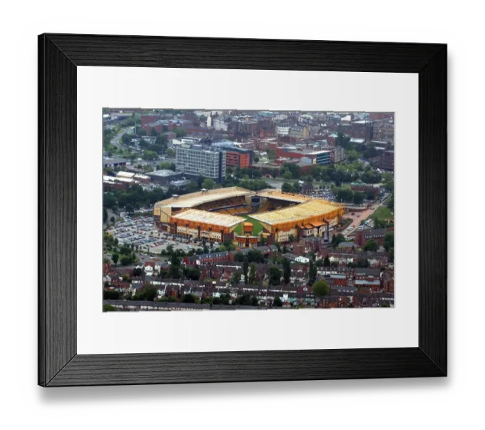 Framed Print : Molineux Stadium - Aerial view