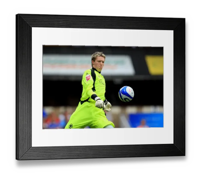 Framed Print : Wayne Hennessey: Focused and Ready in Ipswich Town vs Wolves Clash (August 23, 2008) Framed Print : Wayne Hennessey: Focused and Ready in Ipswich Town vs Wolves Clash (August 23, 2008)