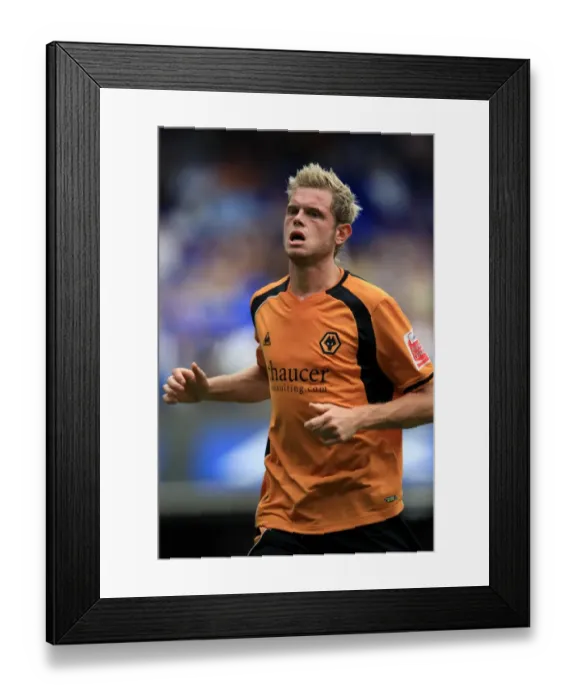 Framed Print : Richard Stearman, Ipswich Town vs Wolves, 23 / 8 / 08 Framed Print : Richard Stearman, Ipswich Town vs Wolves, 23 / 8 / 08
