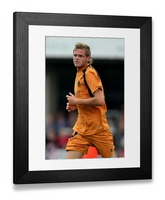 Framed Print : Richard Stearman, Hereford United vs Wolves, 16 / 7 / 08 Framed Print : Richard Stearman, Hereford United vs Wolves, 16 / 7 / 08