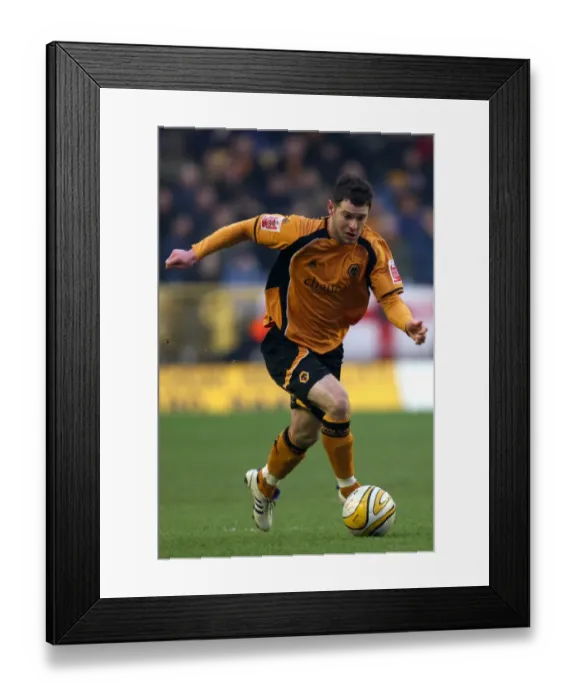 Framed Print : Matt Jarvis, Wolves vs Preston North End, 10  /  1  /  09