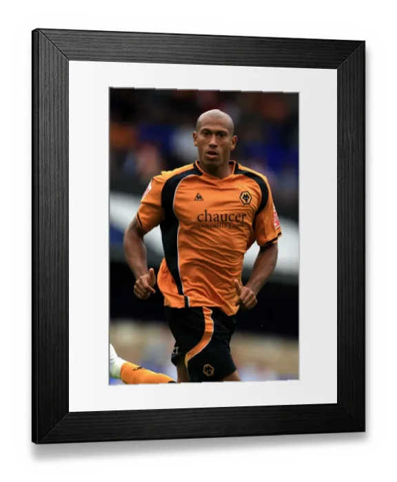 Framed Print : Chris Iwelumo, Ipswich Town vs Wolves, 23  /  8  /  08