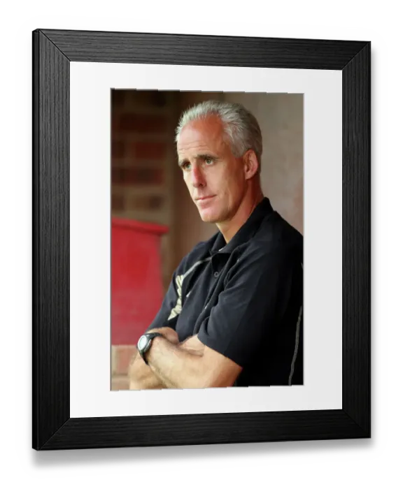Framed Print : Mick McCarthy, Hereford United vs Wolves, 16  /  7  /  09