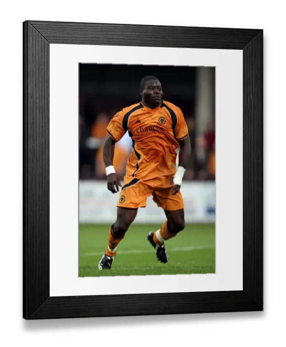 Framed Print : George Elokobi, Hereford United vs Wolves, 16 / 7 / 08 Framed Print : George Elokobi, Hereford United vs Wolves, 16 / 7 / 08