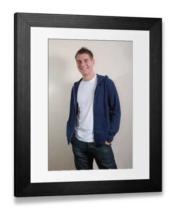 Framed Print : Sam Vokes Studio Shoot 2008 / 2009 Framed Print : Sam Vokes Studio Shoot 2008 / 2009