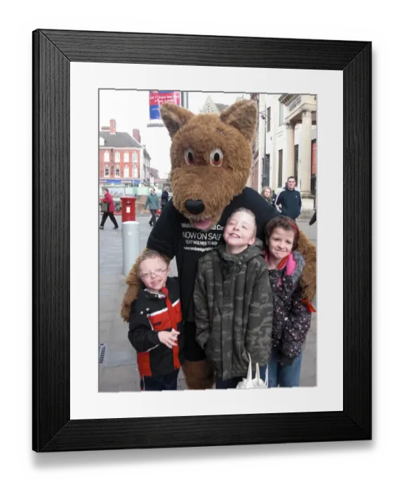 Framed Print : Wolverhampton Wanderers: Introducing the New Wolfie & Wendy Prepaid Cards - A Football Club Initiative: Wolfie & Wendy Prepaid Card Launch Framed Print : Wolverhampton Wanderers: Introducing the New Wolfie & Wendy Prepaid Cards - A Football Club Initiative: Wolfie & Wendy Prepaid Card Launch