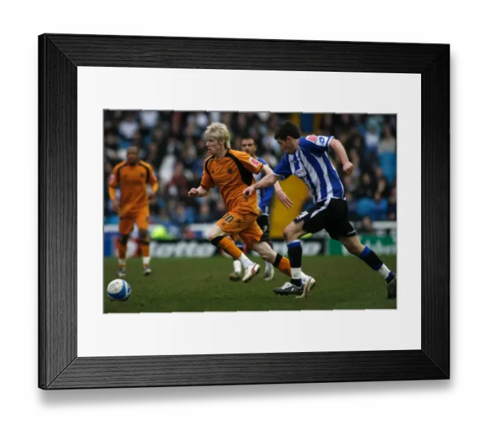 Framed Print : Sheffield Wednesday vs. Wolverhampton Wanderers Clash at Hillsborough (7 March 2009) Framed Print : Sheffield Wednesday vs. Wolverhampton Wanderers Clash at Hillsborough (7 March 2009)