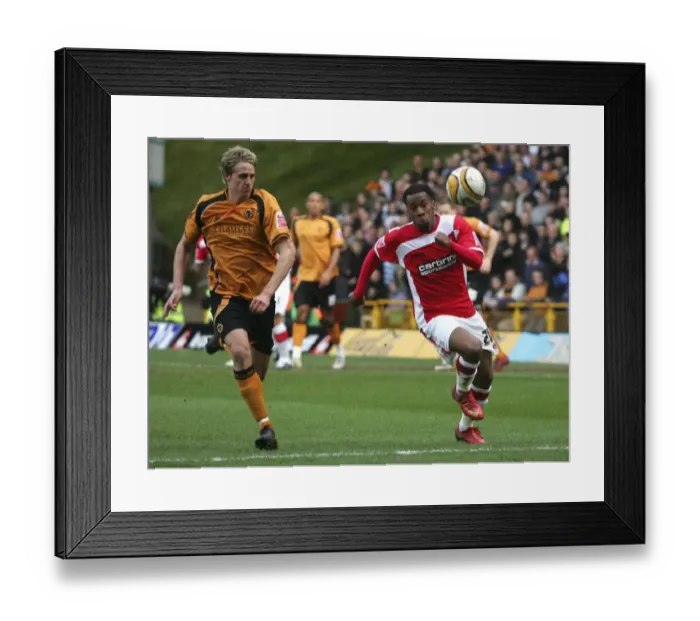 Framed Print : Intense Championship Showdown: Edwards vs Racon at Molineux (Wolverhampton Wanderers vs Charlton Athletic, March 2009) Framed Print : Intense Championship Showdown: Edwards vs Racon at Molineux (Wolverhampton Wanderers vs Charlton Athletic, March 2009)