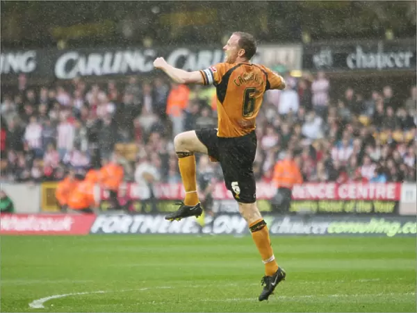 Wolverhampton Wanderers: Jody Craddock Scores the Second Goal Against Southampton in Championship Match at Molineux (April 10, 2009)