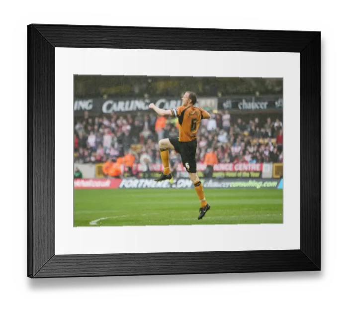 Framed Print : Wolverhampton Wanderers: Jody Craddock Scores the Second Goal Against Southampton in Championship Match at Molineux (April 10, 2009) Framed Print : Wolverhampton Wanderers: Jody Craddock Scores the Second Goal Against Southampton in Championship Match at Molineux (April 10, 2009)
