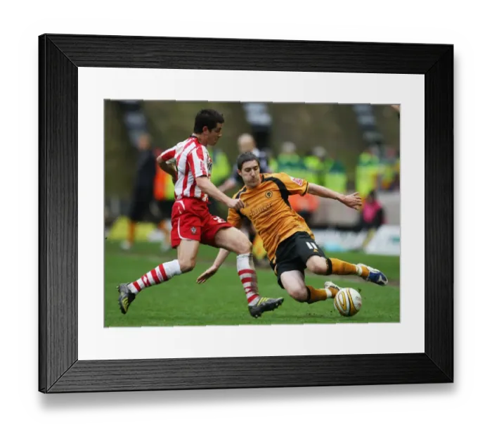 Framed Print : Wolverhampton Wanderers vs Southampton: Championship Showdown - Ward vs James Battle at Molineux