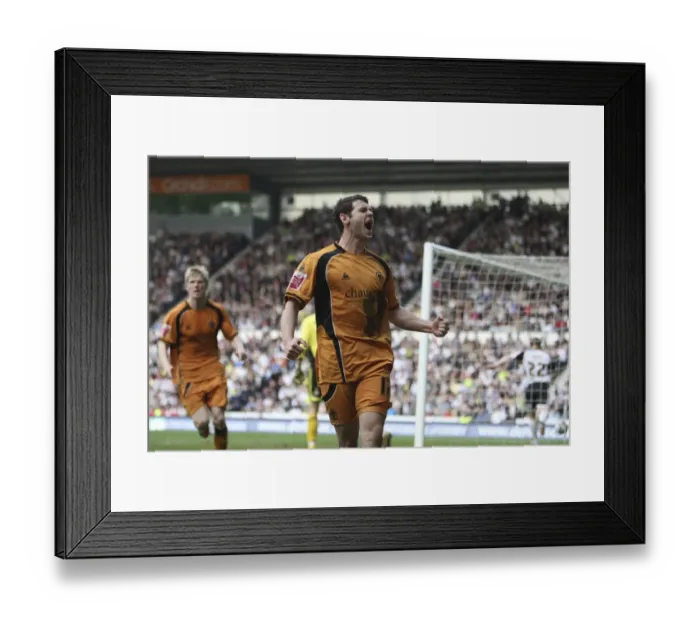 Framed Print : Matthew Jarvis Stuns Derby County: Wolves Second Goal in Championship Upset (2009) Framed Print : Matthew Jarvis Stuns Derby County: Wolves Second Goal in Championship Upset (2009)