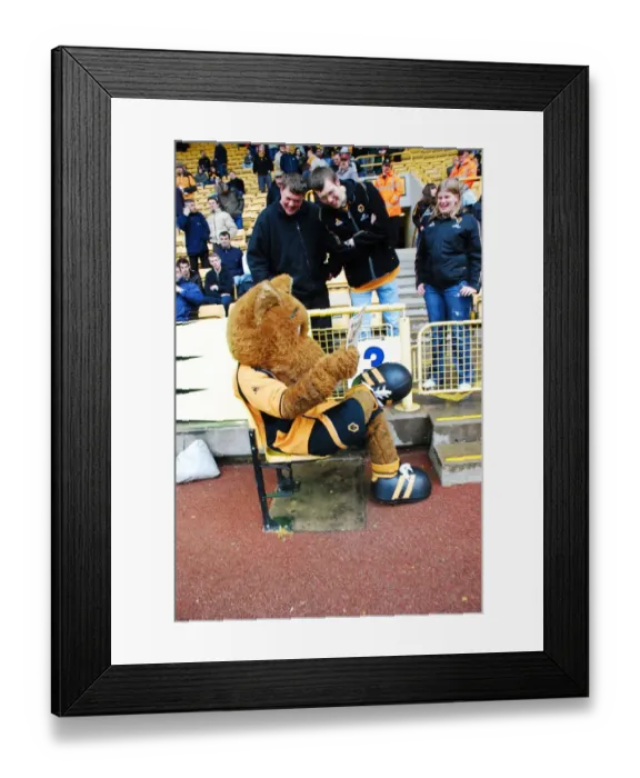 Framed Print : Wolfie & Wendy: The Legendary Wolves Duo of Wolverhampton Wanderers Framed Print : Wolfie & Wendy: The Legendary Wolves Duo of Wolverhampton Wanderers