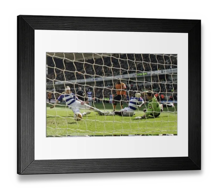 Framed Print : Wolverhampton Wanderers Sylvan Ebanks Blake Scores First Goal Against QPR in Championship Match at Molineux (April 18, 2009) Framed Print : Wolverhampton Wanderers Sylvan Ebanks Blake Scores First Goal Against QPR in Championship Match at Molineux (April 18, 2009)