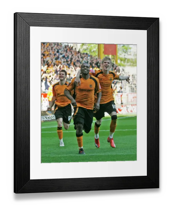Framed Print : Sylvan Ebanks Blake Scores First Goal for Wolves Against QPR in Championship Match (18 / 04 / 09) Framed Print : Sylvan Ebanks Blake Scores First Goal for Wolves Against QPR in Championship Match (18 / 04 / 09)