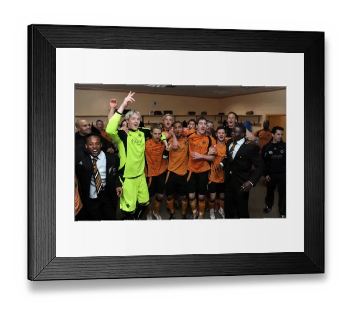 Framed Print : Wolverhampton Wanderers: Unforgettable Moment of Promotion to the Premier League Framed Print : Wolverhampton Wanderers: Unforgettable Moment of Promotion to the Premier League