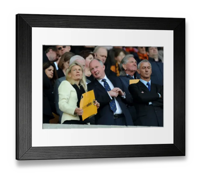 Framed Print : Steve Morgan's Emotional Reaction: Wolves Secure Premier League Promotion (18-4-09) Framed Print : Steve Morgan's Emotional Reaction: Wolves Secure Premier League Promotion (18-4-09)