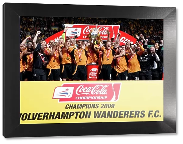 Wolverhampton Wanderers: Championship Title Win - Celebrating with the Trophy