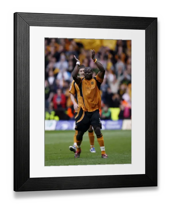 Framed Print : Wolverhampton Wanderers: Championship-Winning Celebration - George Elokobi's Promotion Joy (2009) Framed Print : Wolverhampton Wanderers: Championship-Winning Celebration - George Elokobi's Promotion Joy (2009)