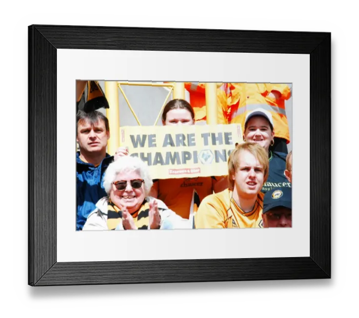 Framed Print : Celebrating Our Glory: Wolverhampton Wanderers Championship Title Win 08-09