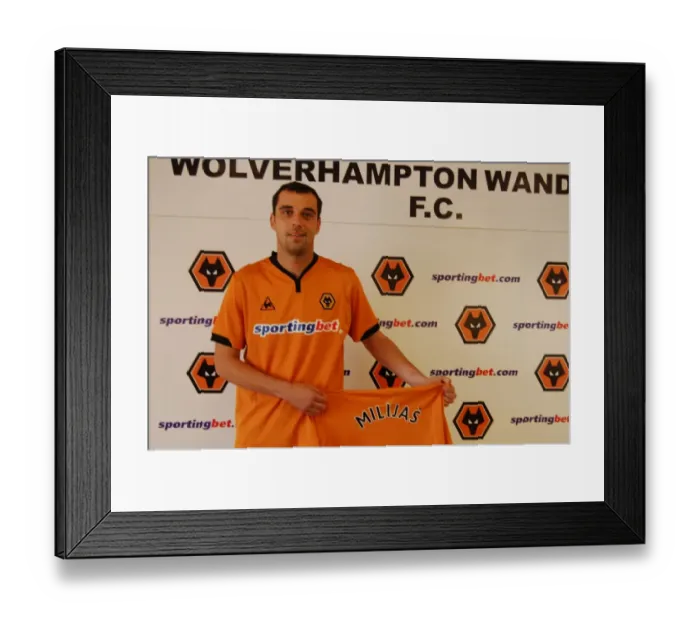 Framed Print : Nenad Milijas: A Force to Reckon With - Wolves Midfield Maestro Framed Print : Nenad Milijas: A Force to Reckon With - Wolves Midfield Maestro