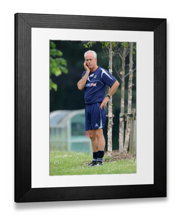 Framed Print : Mick McCarthy Kicks Off Wolverhampton Wanderers Premier League Pre-Season Training (2009) Framed Print : Mick McCarthy Kicks Off Wolverhampton Wanderers Premier League Pre-Season Training (2009)