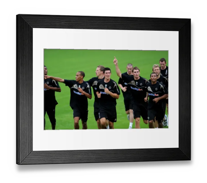 Framed Print : Wolverhampton Wanderers: Gearing Up for Premier League Action - Pre-Season Training 2009