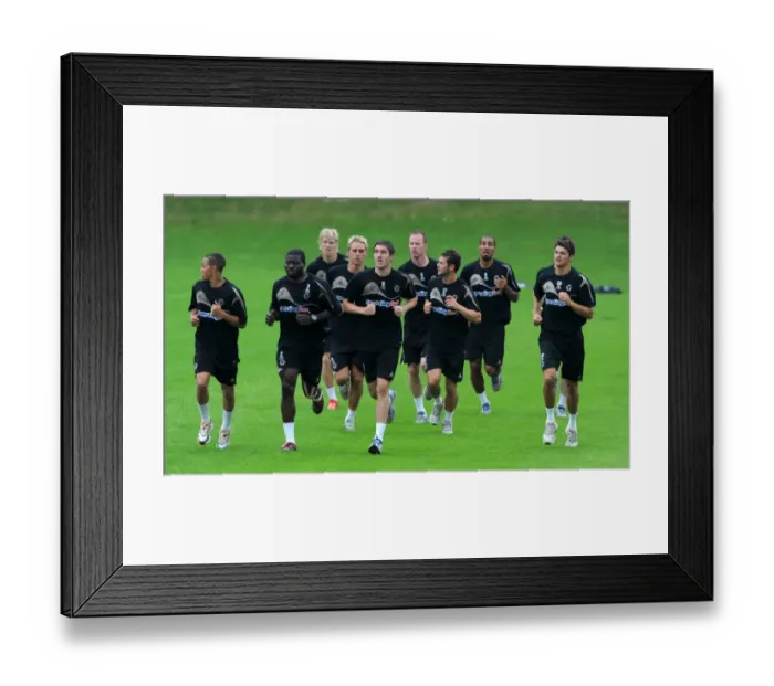 Framed Print : Wolverhampton Wanderers: Pre-Season Training 2009 - Gearing Up for Premier League Action