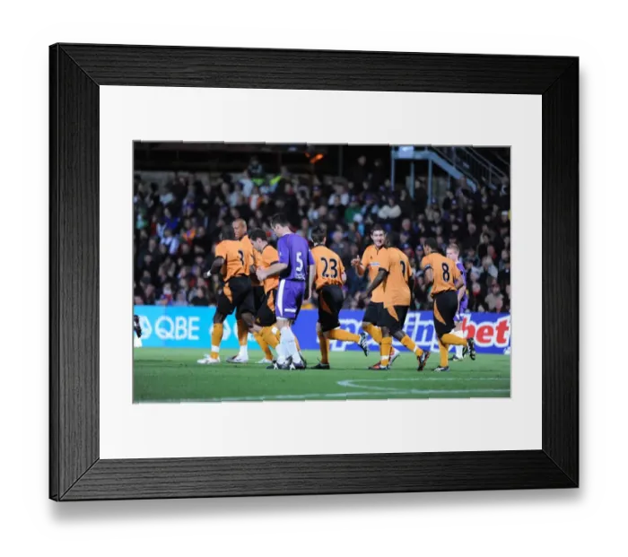 Framed Print : Wolverhampton Wanderers in Pre-Season Action: Wolves vs. Perth Glory (10-7-09)