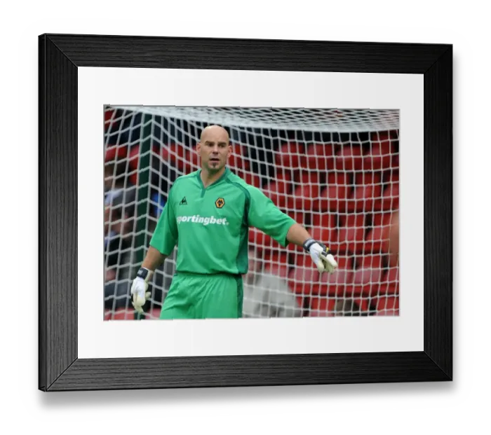 Framed Print : Marcus Hahnemann in Action: Wolverhampton Wanderers vs Crewe Alexandra - Pre-Season Friendly