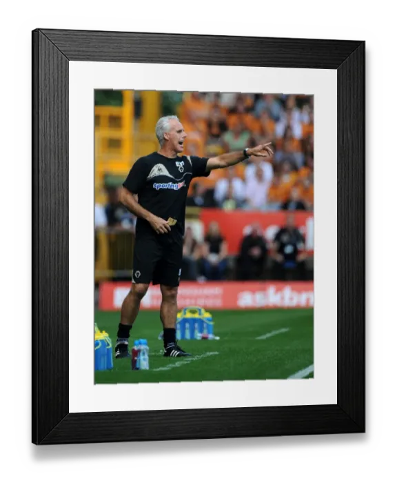 Framed Print : Mick McCarthy Leads Wolves in Premier League Clash Against West Ham United at Molineux (2009)