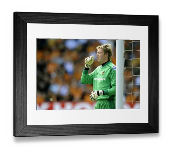 Framed Print : Wayne Hennessey in Action: Wolves vs West Ham United, Premier League 2009 / 2010 Framed Print : Wayne Hennessey in Action: Wolves vs West Ham United, Premier League 2009 / 2010