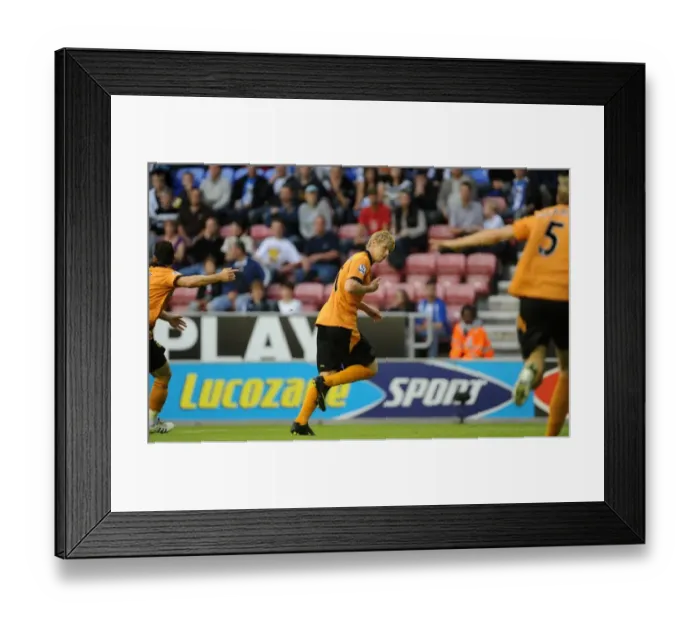 Framed Print : Andrew Keogh Scores the Opener: Wolverhampton Wanderers Triumph at Wigan Athletic (BPL, August 18, 2009) Framed Print : Andrew Keogh Scores the Opener: Wolverhampton Wanderers Triumph at Wigan Athletic (BPL, August 18, 2009)