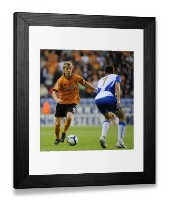 Framed Print : Wolverhampton Wanderers vs Wigan Athletic: A Battle of Stars - Andy Keogh vs Jason Koumas (BPL, August 18, 2009) Framed Print : Wolverhampton Wanderers vs Wigan Athletic: A Battle of Stars - Andy Keogh vs Jason Koumas (BPL, August 18, 2009)