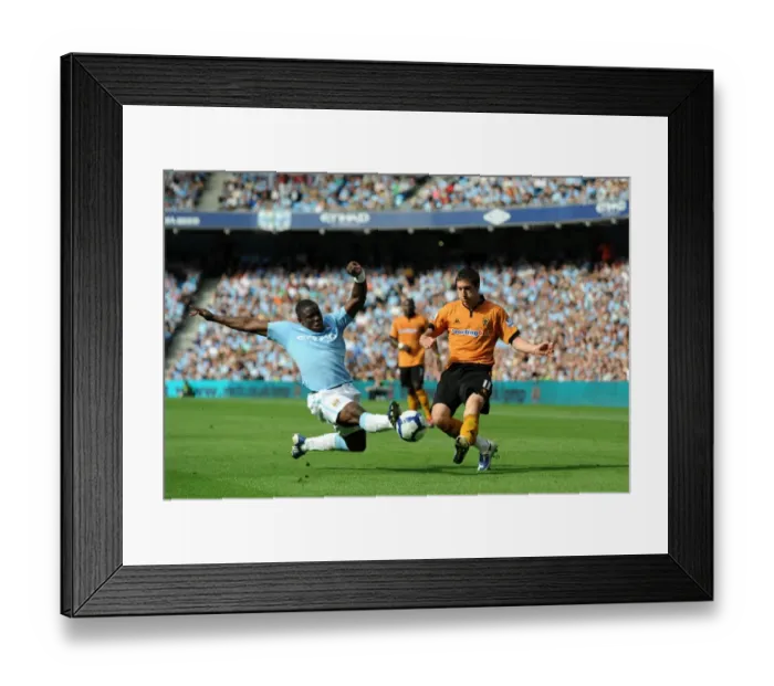Framed Print : Stephen Ward vs Micah Richards: A Premier League Battle at Manchester City Stadium, 2009 Framed Print : Stephen Ward vs Micah Richards: A Premier League Battle at Manchester City Stadium, 2009