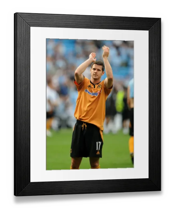 Framed Print : Matthew Jarvis Faces Manchester City: A Determined Moment at City of Manchester Stadium (Wolverhampton Wanderers vs Manchester City) Framed Print : Matthew Jarvis Faces Manchester City: A Determined Moment at City of Manchester Stadium (Wolverhampton Wanderers vs Manchester City)