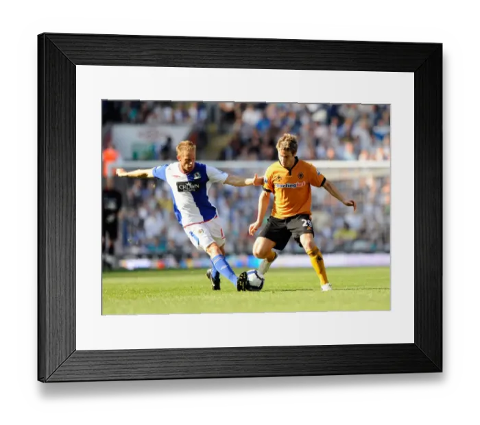 Framed Print : Grella vs. Doyle: A Premier League Showdown - Blackburn Rovers vs. Wolverhampton Wanderers