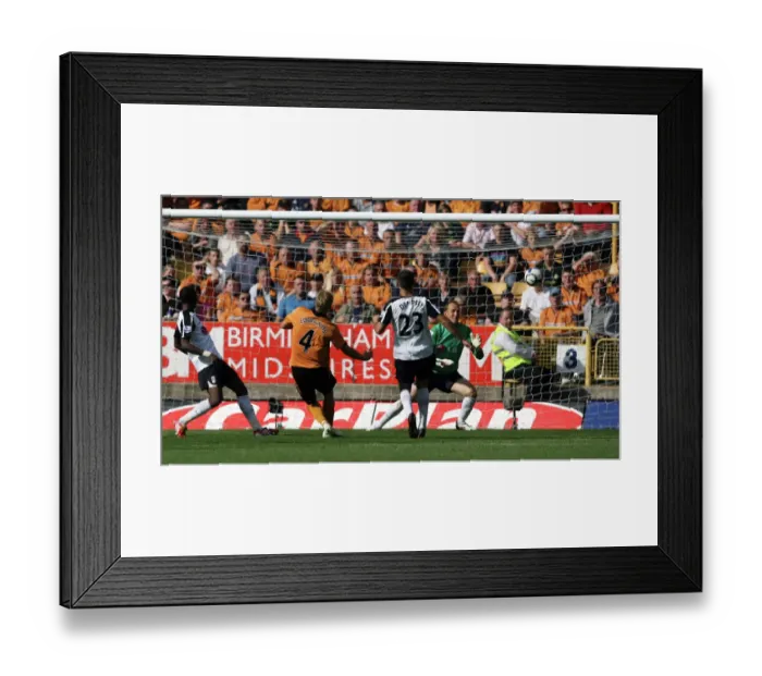 Framed Print : Wolverhampton Wanderers David Edwards Scores the Decisive Goal Against Fulham in Premier League Soccer (2-0)
