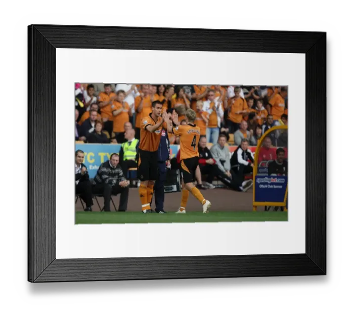 Framed Print : Wolverhampton Wanderers: Stefan Maierhofer Subs In for David Edwards against Fulham