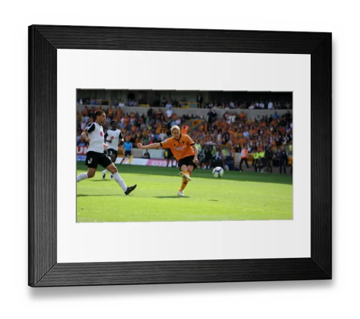 Framed Print : David Edwards Scores the Second Goal: Wolverhampton Wanderers Lead 2-0 vs. Fulham (Barclays Premier League) Framed Print : David Edwards Scores the Second Goal: Wolverhampton Wanderers Lead 2-0 vs. Fulham (Barclays Premier League)