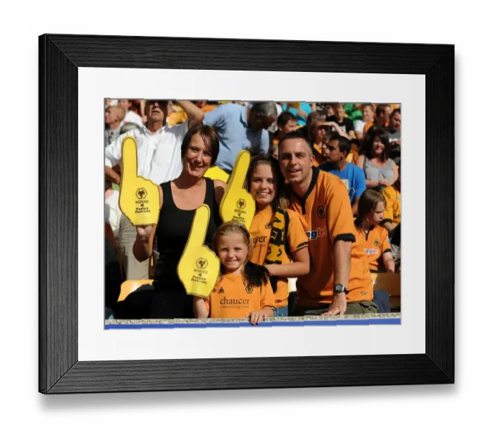Framed Print : Family Football Night: Wolves vs Fulham in the Barclays Premier League - Wolves Win 4-0 Framed Print : Family Football Night: Wolves vs Fulham in the Barclays Premier League - Wolves Win 4-0