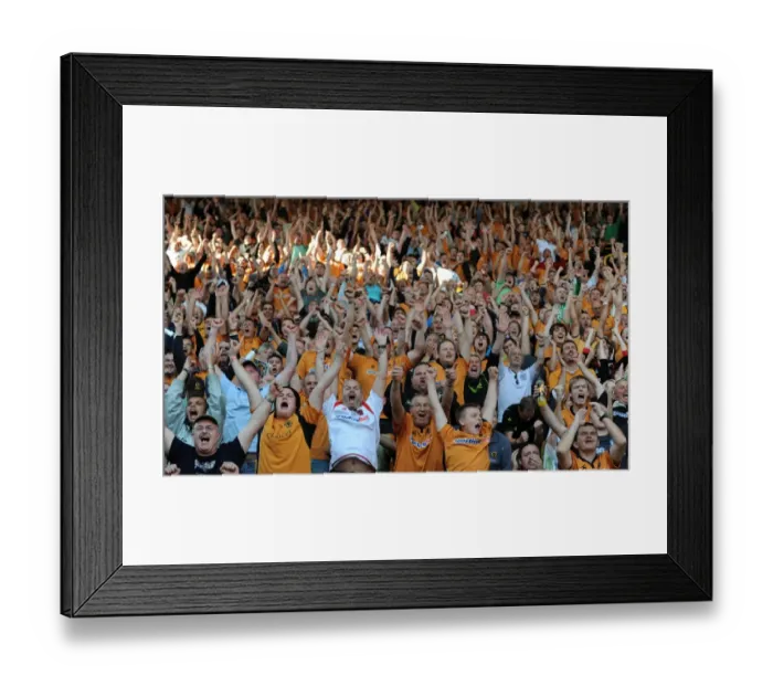 Framed Print : Passionate Wolves Fans in Barclays Premier League: Wolverhampton Wanderers vs Fulham Framed Print : Passionate Wolves Fans in Barclays Premier League: Wolverhampton Wanderers vs Fulham